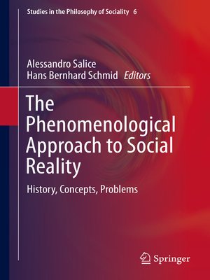 cover image of The Phenomenological Approach to Social Reality